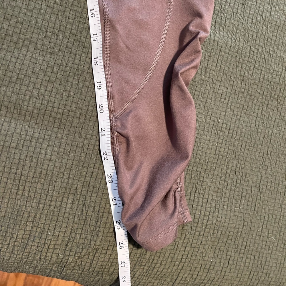 Brown Ruched Leggings - Picture 4 of 6